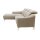 Interliving Sofa Serie 4461 - Ecksofa sandfarbener Bezug Mido 64 & schwarze Metallfüße - Stellfläche ca. 185 x 290 cm