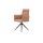 Interliving Esszimmer Serie 5505 - Armlehnstuhl mit Drehfunktion hellbraunes Flachgewebe 985-72 & schwarzes Metall