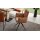 Interliving Esszimmer Serie 5505 - Armlehnstuhl mit Drehfunktion hellbraunes Flachgewebe 985-72 & schwarzes Metall
