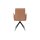 Interliving Esszimmer Serie 5505 - Armlehnstuhl mit Drehfunktion hellbraunes Flachgewebe 985-72 & schwarzes Metall