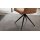 Interliving Esszimmer Serie 5505 - Armlehnstuhl mit Drehfunktion hellbraunes Flachgewebe 985-72 & schwarzes Metall