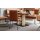 Interliving Esszimmer Serie 5505 - Esszimmerstuhl caramelfarbene Mikrofaser 925-72 & schwarzes Metall