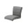 Interliving Esszimmer Serie 5122 – Barstuhl graue Mikrofaser Delphin & gebürsteter Edelstahl