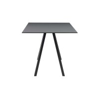 Interliving Esszimmer Serie 5122 – Esstisch schwarzes Glas & Metall - ca. 160 x 90 cm