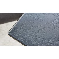 Interliving Esszimmer Serie 5122 – Esstisch schwarzes Glas & Metall - ca. 160 x 90 cm