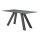 Interliving Esszimmer Serie 5122 – Esstisch schwarzes Glas & Metall - ca. 160 x 90 cm