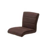 Interliving Esszimmer Serie 5122 – Tresenstuhl mit Liftfunktion rostbraune Mikrofaser & gebürsteter Edelstahl