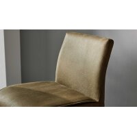 Interliving Esszimmer Serie 5122 – Barhocker mit Liftfunktion farngrüne Mikrofaser & gebürsteter Edelstahl