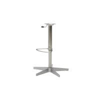 Interliving Esszimmer Serie 5122 – Barhocker mit Liftfunktion farngrüne Mikrofaser & gebürsteter Edelstahl
