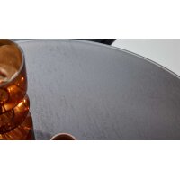 Interliving Esszimmer Serie 5122 – Bartisch graues Glas & Edelstahl - Durchmesser ca. 90 cm
