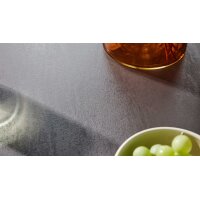 Interliving Esszimmer Serie 5122 – Bartisch graues Glas & Edelstahl - Durchmesser ca. 90 cm