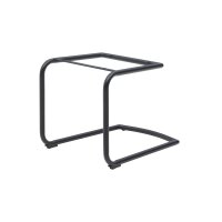 Interliving Esszimmer Serie 5122 – Schwingstuhl onyxfarbene Mikrofaser & mattschwarzes Metall