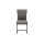Interliving Esszimmer Serie 5122 – Schwingstuhl onyxfarbene Mikrofaser & mattschwarzes Metall