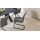Interliving Esszimmer Serie 5122 – Schwingstuhl onyxfarbene Mikrofaser & mattschwarzes Metall