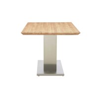 Interliving Esszimmer Serie 5122 – Esstisch Wildeiche & Edelstahl - ca. 160 x 90 cm