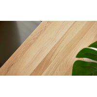 Interliving Esszimmer Serie 5122 – Esstisch Wildeiche & Edelstahl - ca. 160 x 90 cm