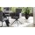 Interliving Esszimmer Serie 5122 – Armlehnstuhl onyxfarbene Mikrofaser & mattschwarzes Metall