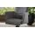 Interliving Esszimmer Serie 5122 – Armlehnstuhl onyxfarbene Mikrofaser & mattschwarzes Metall