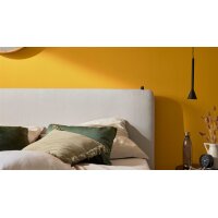 Interliving Bettensystem Serie 1420 - Boxspringbett naturfarbener Stoffbezug Cleo - Liegefläche ca. 180 x 200 cm