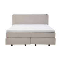 Interliving Bettensystem Serie 1420 - Boxspringbett naturfarbener Stoffbezug Cleo - Liegefläche ca. 180 x 200 cm