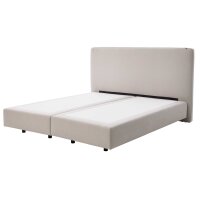 Interliving Bettensystem Serie 1420 - Boxspringbett naturfarbener Stoffbezug Cleo - Liegefläche ca. 180 x 200 cm
