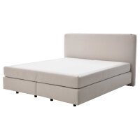 Interliving Bettensystem Serie 1420 - Boxspringbett naturfarbener Stoffbezug Cleo - Liegefläche ca. 180 x 200 cm
