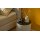 Interliving Bettensystem Serie 1420 - Nachtkonsole naturfarbener Stoffbezug Cleo & schwarzes Holz
