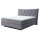 Interliving Bettensystem Serie 1420 - Boxspringbett mit Bettkasten silberfarbener Strickvelours Auri - Liegefläche ca. 180 x 200 cm