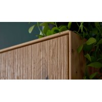 Interliving Wohnzimmer Serie 2033 - Wohnwand Asteiche - dreiteilig, Breite ca. 296 cm