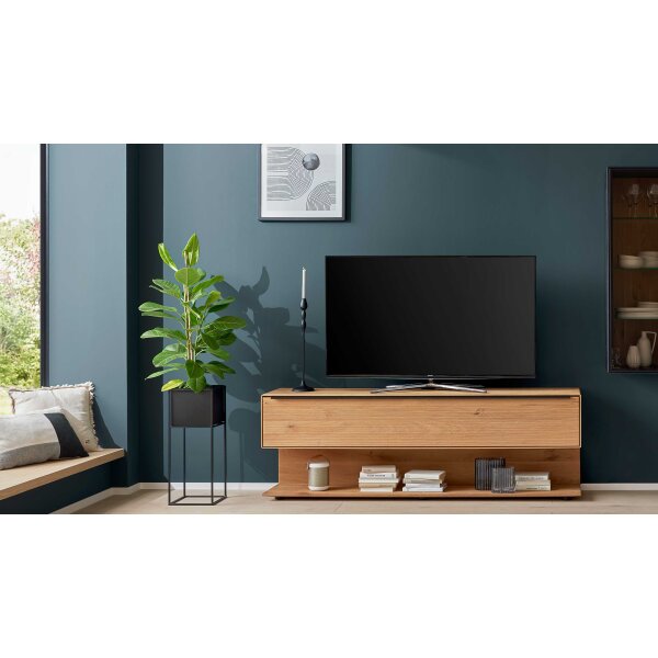 Interliving Wohnzimmer Serie 2033 - Lowboard Asteiche - eine Klapptür, Länge ca. 182 cm