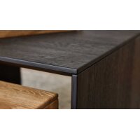 Interliving Wohnzimmer Serie 2033 - Couchtisch-Set schwarze & biancofarbene Asteiche - zweiteilig