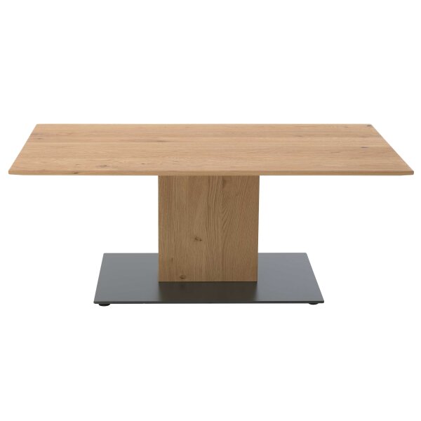 Interliving Wohnzimmer Serie 2033 - Couchtisch Asteiche & schwarzes Metall - ca. 115 x 65 cm