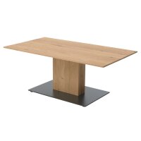 Interliving Wohnzimmer Serie 2033 - Couchtisch Asteiche & schwarzes Metall - ca. 115 x 65 cm