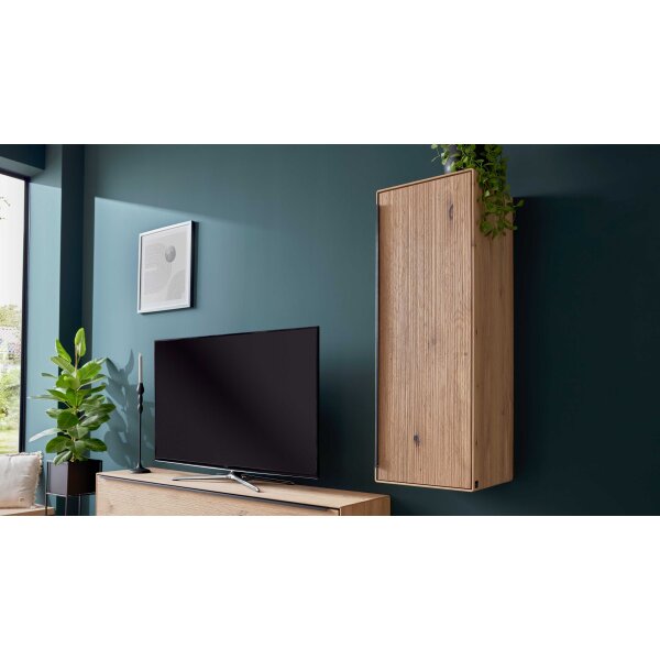 Interliving Wohnzimmer Serie 2033 - Hängeschrank Asteiche - eine Tür, Breite ca. 42 cm
