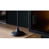 Interliving Wohnzimmer Serie 2033 - Hängevitrine dunkelgraues Glas & schwarze Asteiche - eine Tür, Breite ca. 42 cm