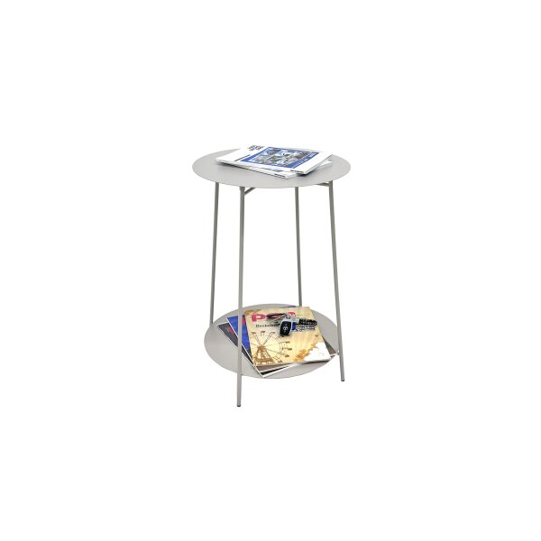 Beistelltisch Grau - ca. 45 x 61 cm