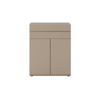 Interliving Wohnzimmer Serie 2031 - Highboard Grau & Risseiche - vier Türen, zwei Schubladen, Breite ca. 180 cm