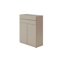 Interliving Wohnzimmer Serie 2031 - Highboard Grau & Risseiche - vier Türen, zwei Schubladen, Breite ca. 180 cm