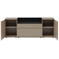 Interliving Wohnzimmer Serie 2031 - Sideboard Grau & Risseiche - zwei Türen, zwei Schubladen, Breite ca. 180 cm
