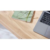 Interliving Wohnzimmer Serie 2031 - Homeoffice-Kombination Tonweiß & Risseiche - Länge ca. 255 cm