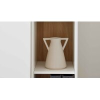 Interliving Wohnzimmer Serie 2031 - Homeoffice-Kombination Tonweiß & Risseiche - Länge ca. 255 cm