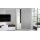 Interliving Wohnzimmer Serie 2031 - Wohnwand Tonweiß & graues Glas - Länge ca. 330 cm
