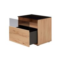Interliving Wohnzimmer Serie 2031 - Wohnwand Balkenbuche - Länge ca. 330 cm