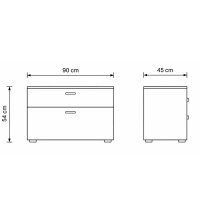 Interliving Wohnzimmer Serie 2031 - Wohnwand Balkenbuche - Länge ca. 330 cm