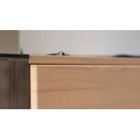 Interliving Wohnzimmer Serie 2031 - Wohnwand Balkenbuche - Länge ca. 330 cm