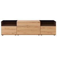 Interliving Wohnzimmer Serie 2031 - Wohnwand Balkenbuche - Länge ca. 330 cm