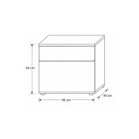 Interliving Wohnzimmer Serie 2031 - Wohnwand Risseiche - Länge ca. 257 cm