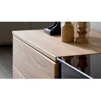 Interliving Wohnzimmer Serie 2031 - Wohnwand Risseiche - Länge ca. 257 cm