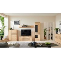 Interliving Wohnzimmer Serie 2032 - Wohnwand Risseiche -...