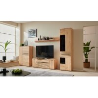 Interliving Wohnzimmer Serie 2032 - Wohnwand Risseiche - Länge ca. 330 cm